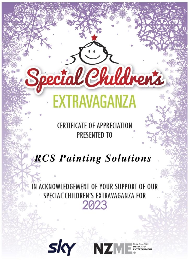 certificate special childrens extravaganza 2023